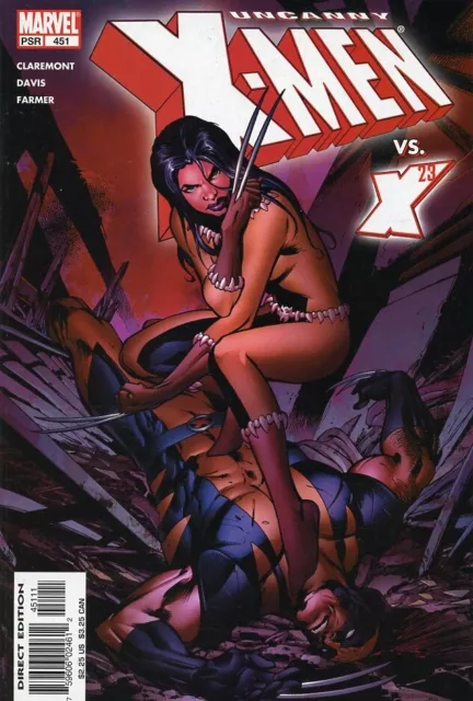 Marvel Uncanny X-Men #451 X-23 Cover 2004 Comic Book Grade VF 8.0