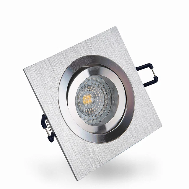 Spot Encastré LED Noir - Angulaire 5 Watts Blanc Chaud 230V