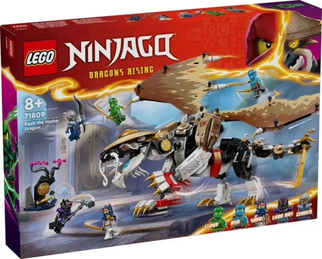 2024 LEGO NINJAGO Egalt the Master of Dragon Presale Set 71809 Ships