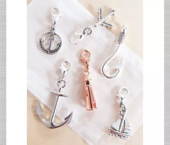 Maritimes Anhängerset zum Basteln Schmuckherstellung ♥ Urlaub Schmuck Charms