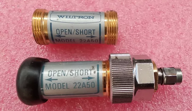 4x  Wiltron 22A50 Open/Short, GPC-7, Type N Connector, DC 18 GHz, 50 Ohms