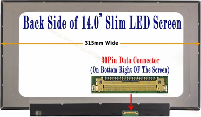 14 Zoll BOE NV140FHM-N4B kompatibler Laptop eDP LED LCD Bildschirm 135 mm FHD IPS
