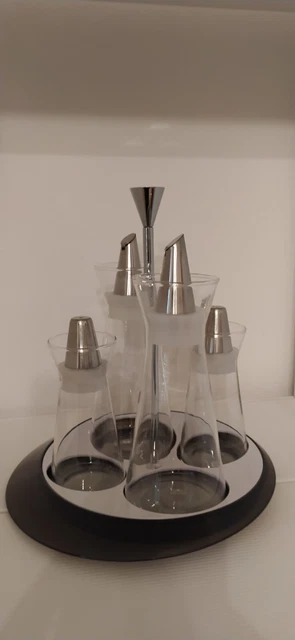 Oliera 4 pz Glamour nero fumè CasaBugatti