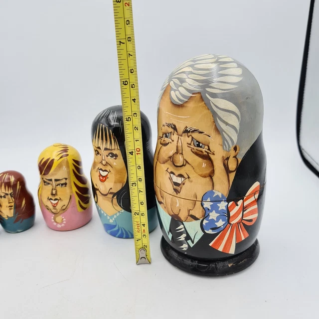 US Presidential Bill Clinton family, Monica Lewinsky Russian nesting dolls 2