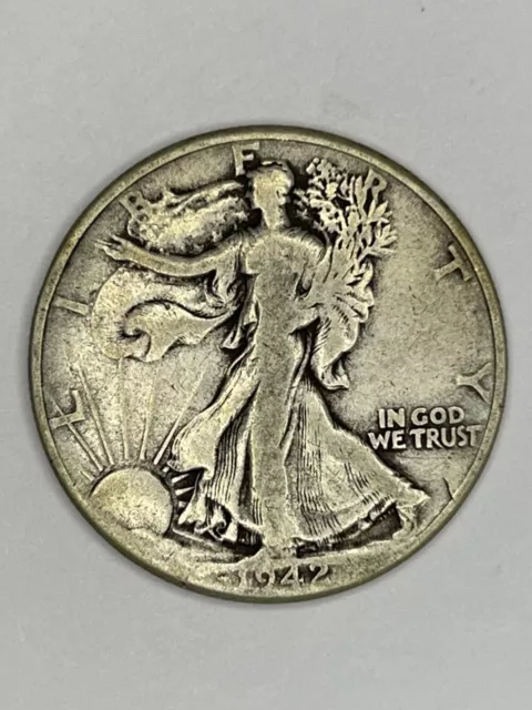 1942-D Walking Liberty Half Dollar Silver