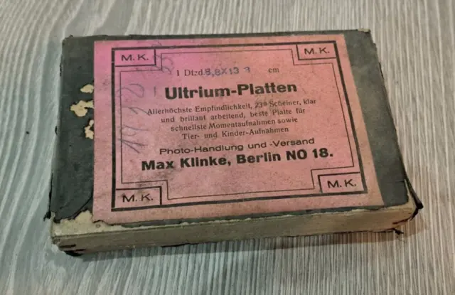 12 St 8,8/13,8 cm Ultrium-Platten Max Klinke Glas Dias Negative 1932 Nachlass