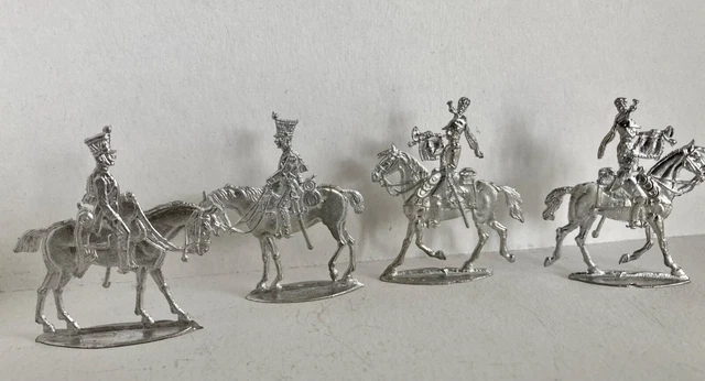 Plats d'étain Zinnfiguren 40mm Mignot Lucotte CBG - Lot Cavalerie Empire