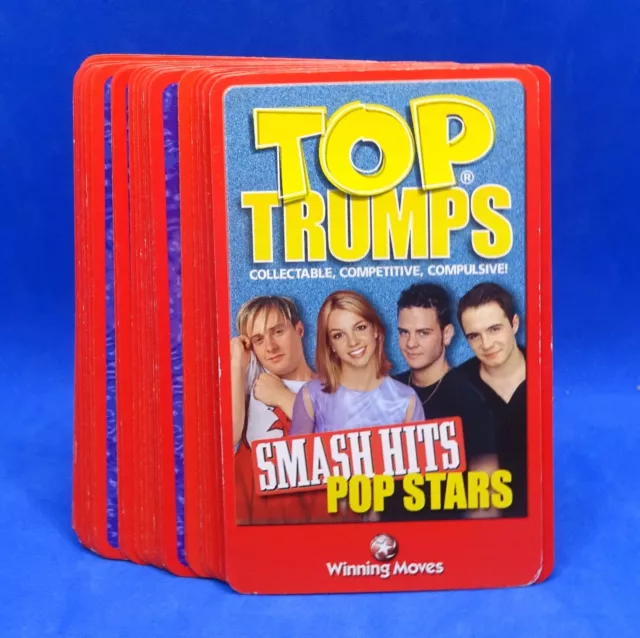 Top Trumps Multi-List Selection Of  Smash Hits Pop Stars (2000) Single Cards
