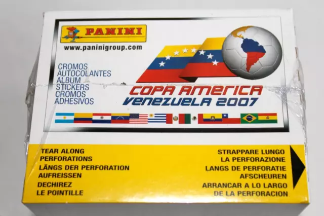 Panini COPA AMERICA VENEZUELA 2007 - BOÎTE D'AFFICHAGE CAJITA 50 sachets paquets enveloppes