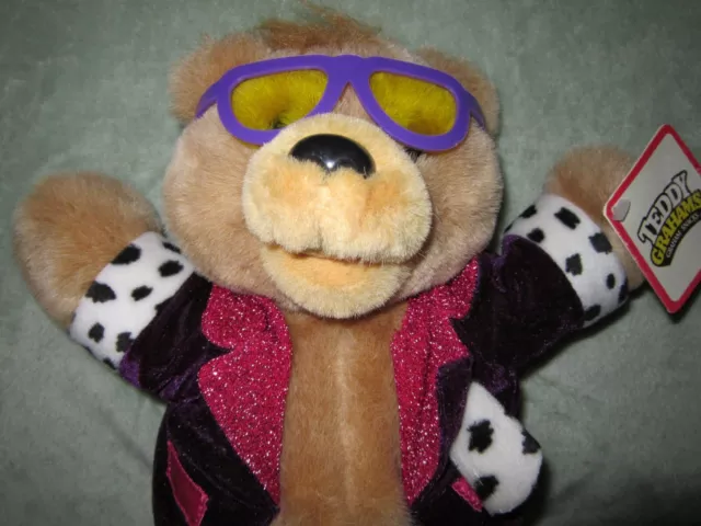 Vintage Teddy Grahams 10" Plush Bear Toy Applause 1990 Nabisco Tag