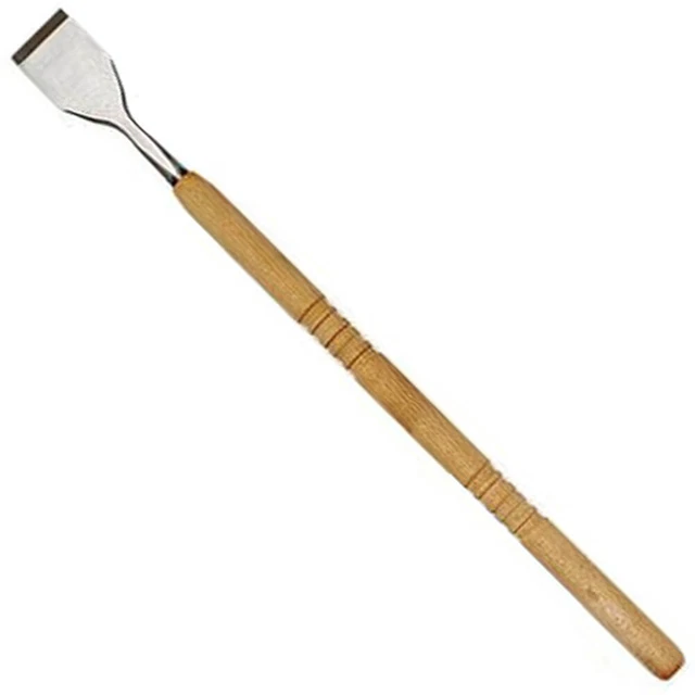 World Cuisine Stainless Steel Ice Carving Chisel, Beech Wood Handle, 29-3/8"
