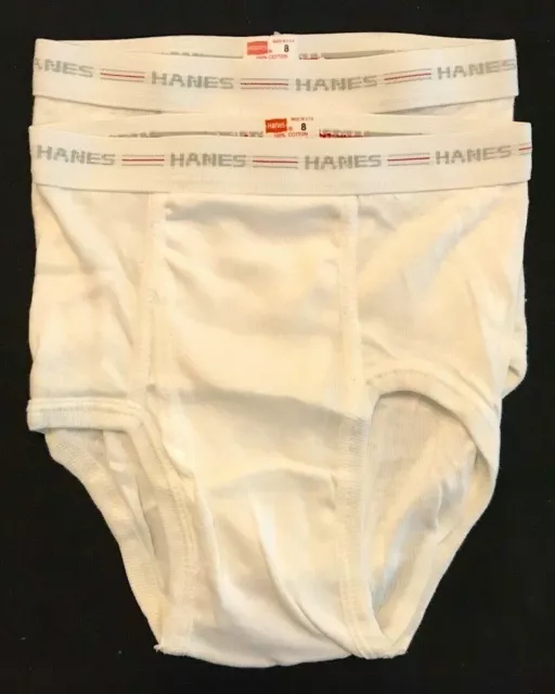 VTG 1980S HANES BOYS WHITE BRIEFS 2 Pair SIZE 8 New Old Stock MADE IN USA  $14.99 - PicClick