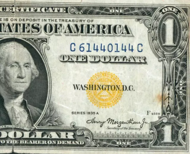 $1 1935 A (( NORTH AFRICA )) Silver Certificate ** DAILY CURRENCY AUCTIONS **