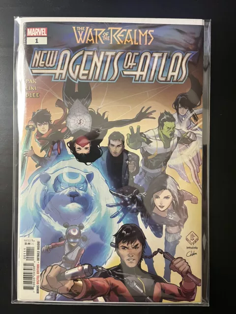 War of Realms New Agents of Atlas #1 1st Luna Aero Swordmaster Marvel 2019 NM!