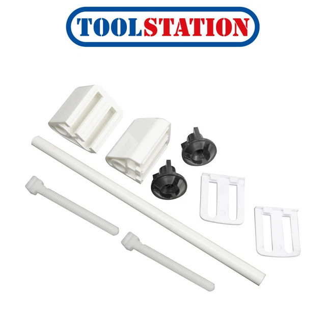 Fluidmaster Toilet Seat Hinges White