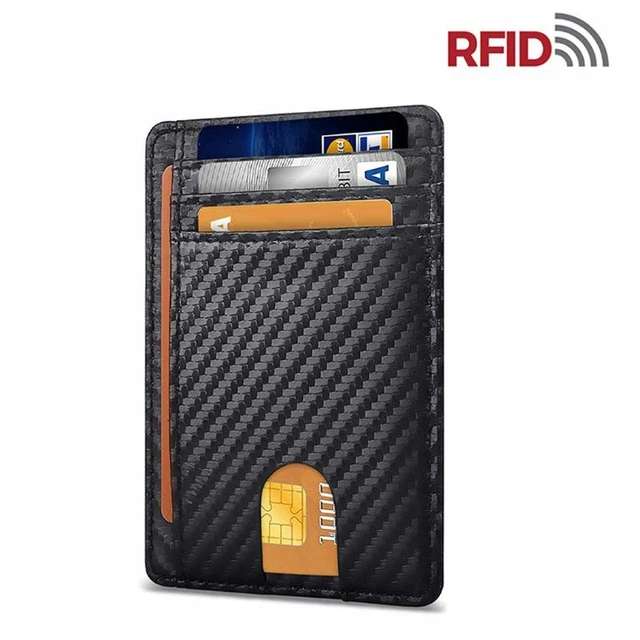 Slim Minimalist Wallet, Front Pocket Wallets, RFID Blocking, Credit Card Holder