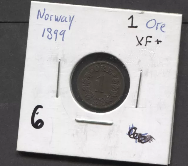 1899-Norway- 1 Ore-XF+