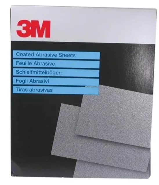 3M P600 Wet Or Dry Sand Paper 230MM X 280MM. 25 Pack. Sanding Body Repairs