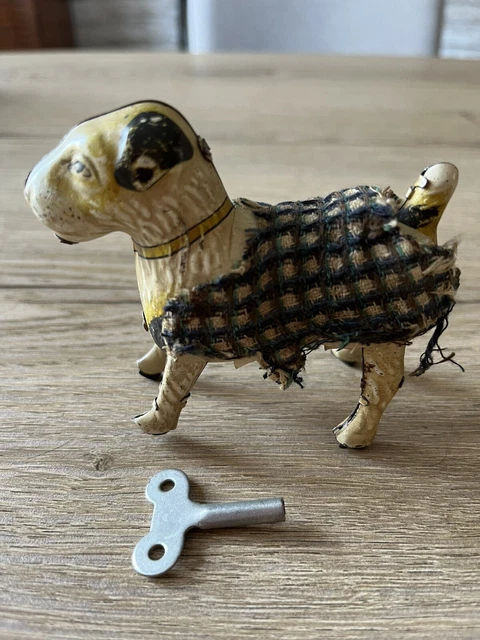 Jouet Ancien Grenouille Mécanique En Tôle - Fabrication Allemande - Collection Vintage - Neuf Dans Son Emballage