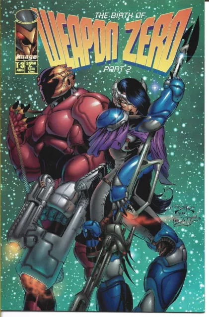 Weapon Zero T-3 Image Comics 1995 Bagged And Boarded