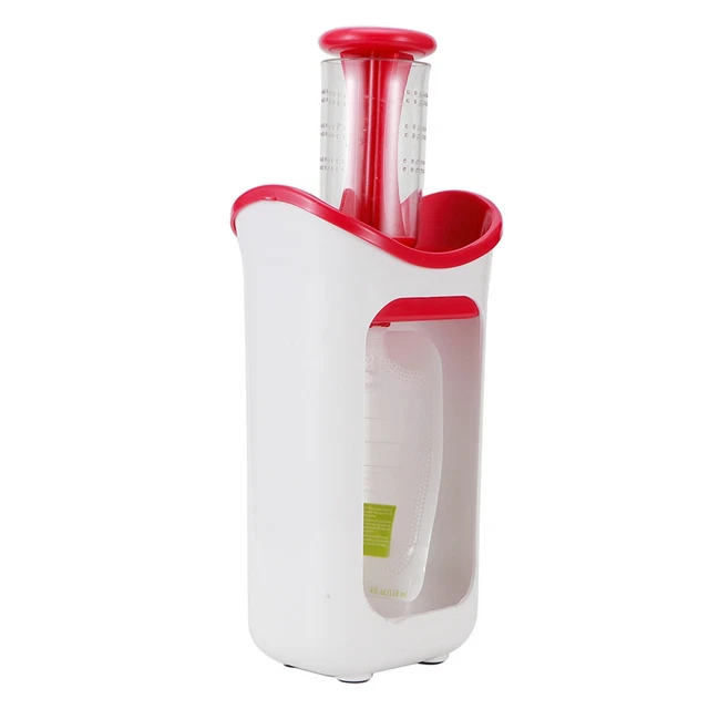 (rose Red) Squeeze Station Durable Rubber Pressure Food Masher With 10