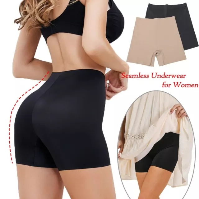 LADY SEAMLESS ICE Silk Boxer Invisible Shorts Under Dress