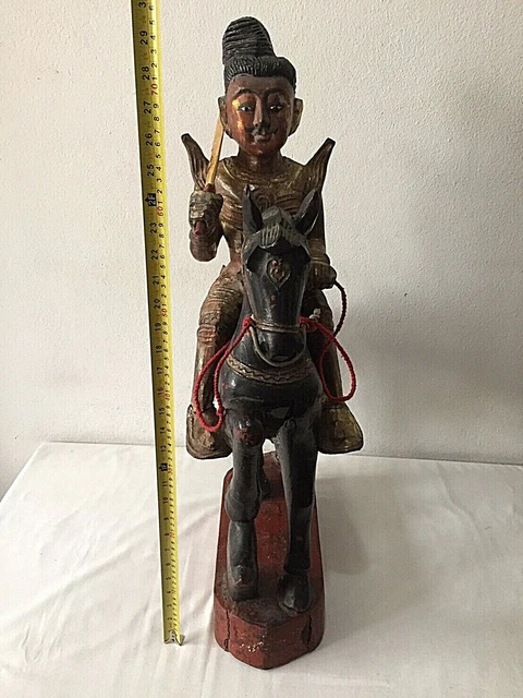 Antique Burmese Nat riding Horse figure 6
