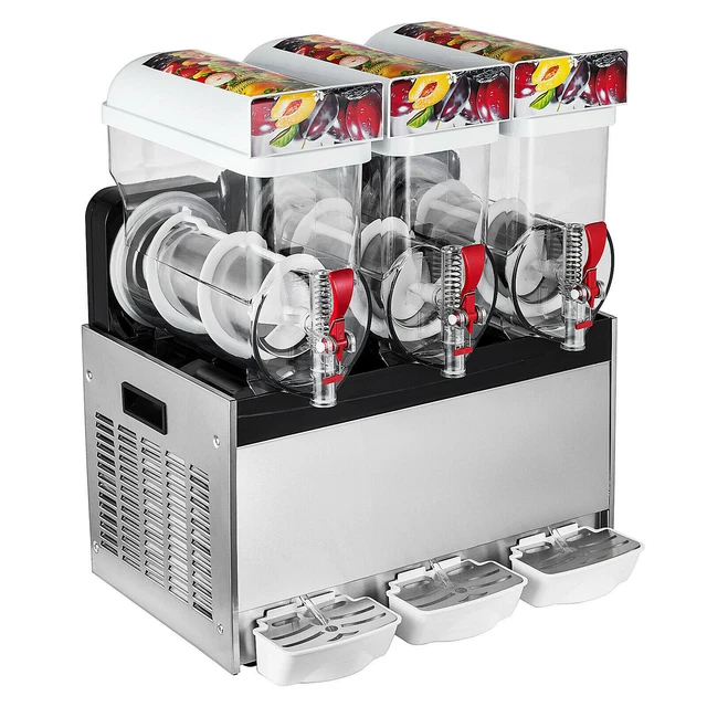 VEVOR SLUSH MACHINE 45L Commercial Frozen Drink Margarita Maker 3 Tanks