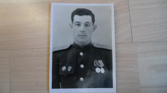 Foto Portrait Russische Offizier 100% Original UDSSR Nr-17