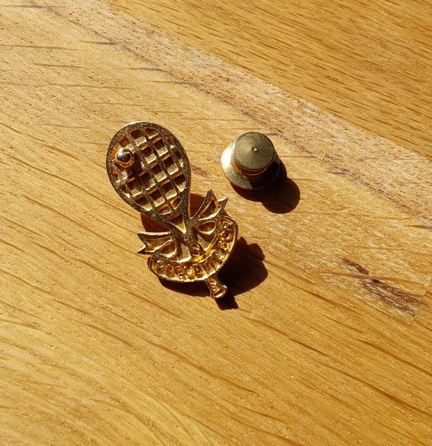 Broche Vintage Métal Doré Jacky De G. Paris - Cabochons Blancs - Très Bon état
