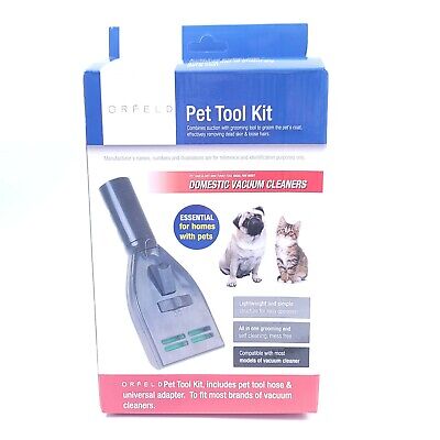 Orfeld Pet Tool Kit for Grooming Cats & Dogs - Universal Fit for Vacuum Hose