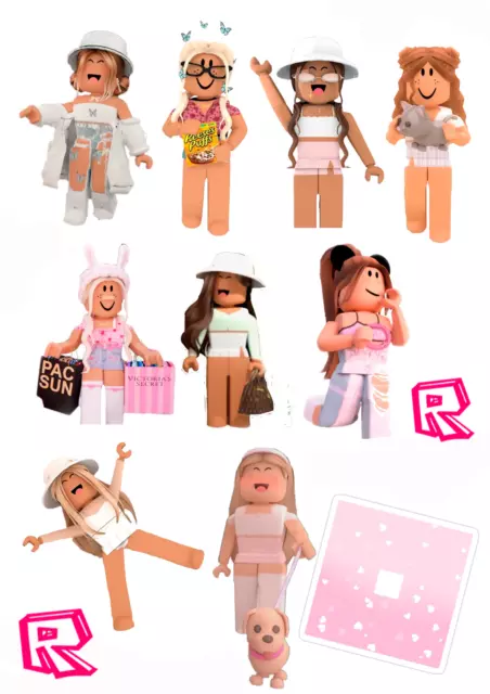 Roblox Assorted Characters and Skins Edible Cake Topper Image ABPID00287