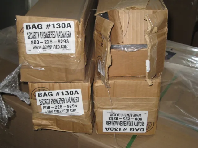 200pcs SEM #130A Shredder Bags Heavy-duty Durable Clear Plastic New