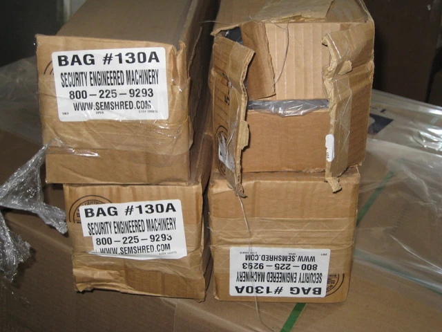 200pcs SEM #130A Shredder Bags Heavy-duty Durable Clear Plastic New