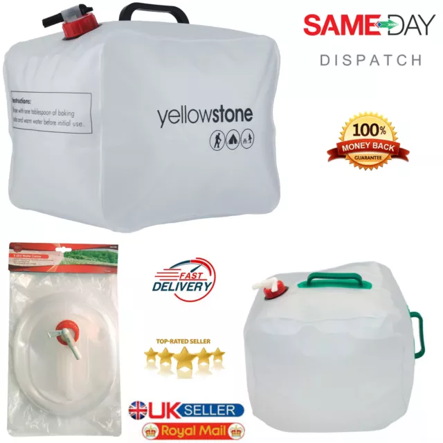 5L 15L 20L Wasserträger Behälter faltbar zusammenklappbar mit Wasserhahn Campingflasche