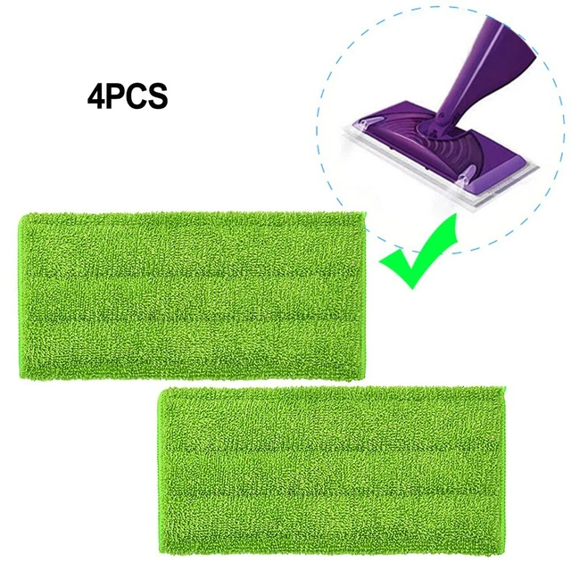 Pantoufles Vadrouille En Microfibre - Lot De 3 Paires, Lavables, Pour Nettoyer Les Sols Sans Se Baisser