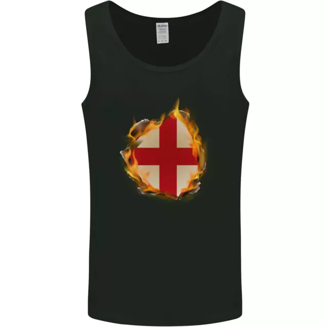 Il st Georges Croce Inglese Bandiera Inghilterra Uomo Canotta Maglia