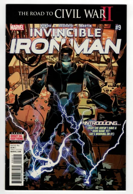 Invincible Iron Man #9 - 1st Riri Williams - Ironheart Marvel Comics