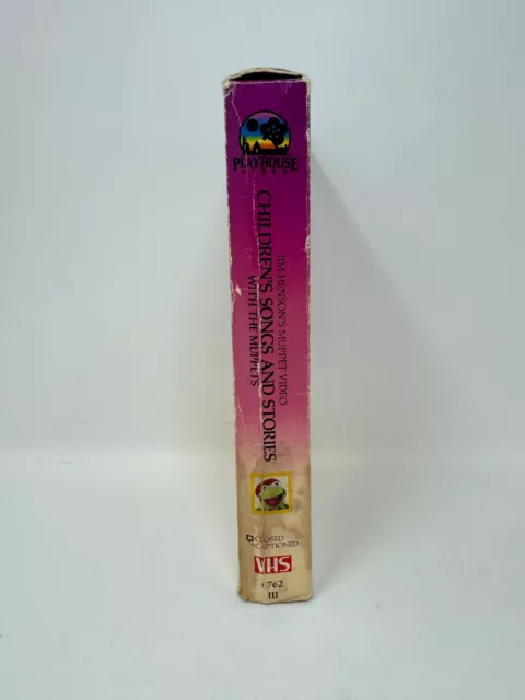 1985 JIM HENSON'S Muppet Video Children's Songs And Stories Rare Vhs ...