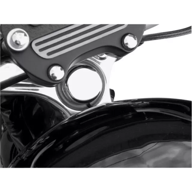 Chrome Steering Stem Bolt Cover For Harley-Davidson Sportser & Dyna