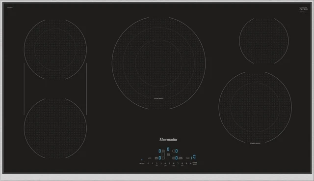 Thermador 36" Black Radiant Cooktop CET366TB Thermador 36" Black Radiant Cooktop CET366TB