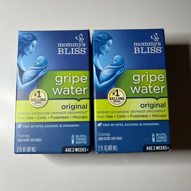 Lot of 2 Mommy's Bliss Gripe Water, Original, 2oz Exp 09/2023