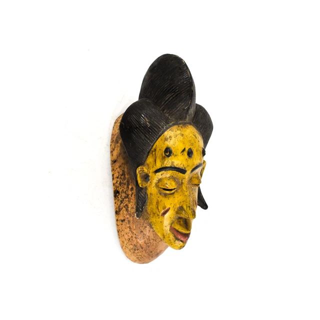 Guro Yellow Mask Cote d'Ivoire African Art
