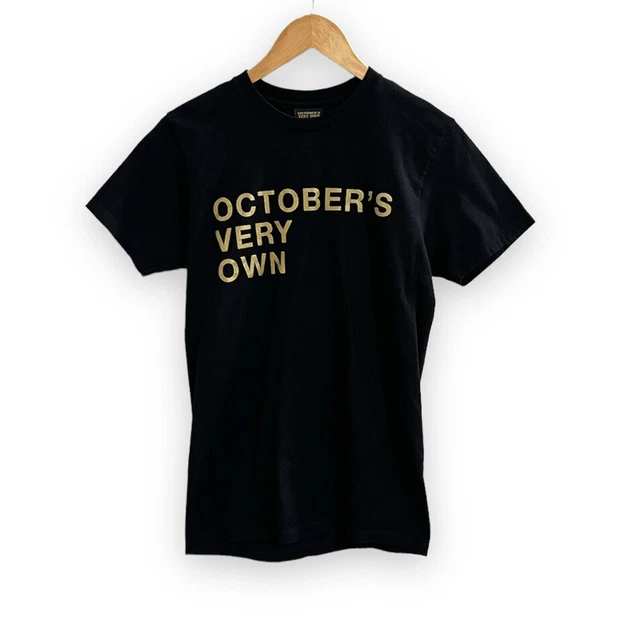 Octobers Very Own OVO Spell Out Logo T-shirt Black Small Owl Drake Streetwear