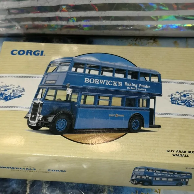 Neu Corgi Classics ÖPNV Modell Doppeldecker Mann arabisch Walsall blau Bus