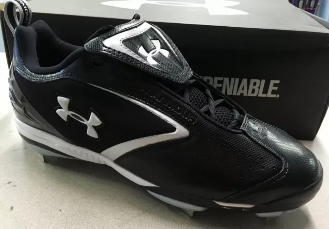 Under Armour Metal Bomber Low Men's Baseball Cleats Shoes, 1097002-001 NEW