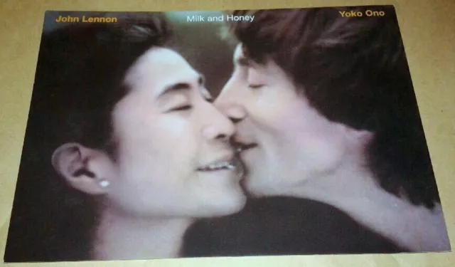 John Lennon/Yoko Ono-Milk And Honey-Promo Advertising Postcard