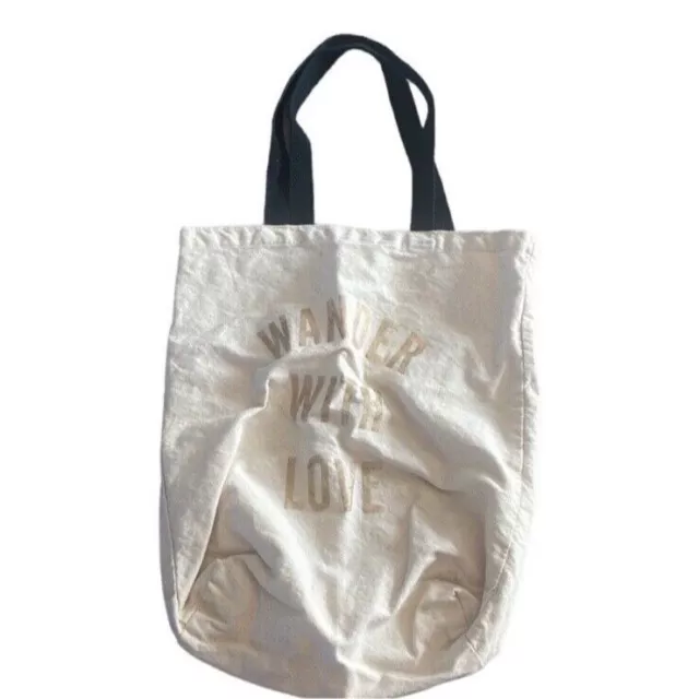 Urban Outfitters Wander With Love Canvas Tote Bag