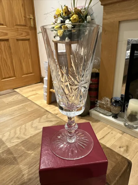 STAR OF EDINBURGH Crystal Flute Champagne/ Wine Glass 16cm Tall