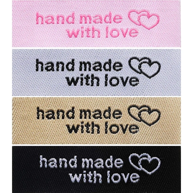 120 Pieces Personalized Sewing Labels Sew On Clothing Labels Handmade �